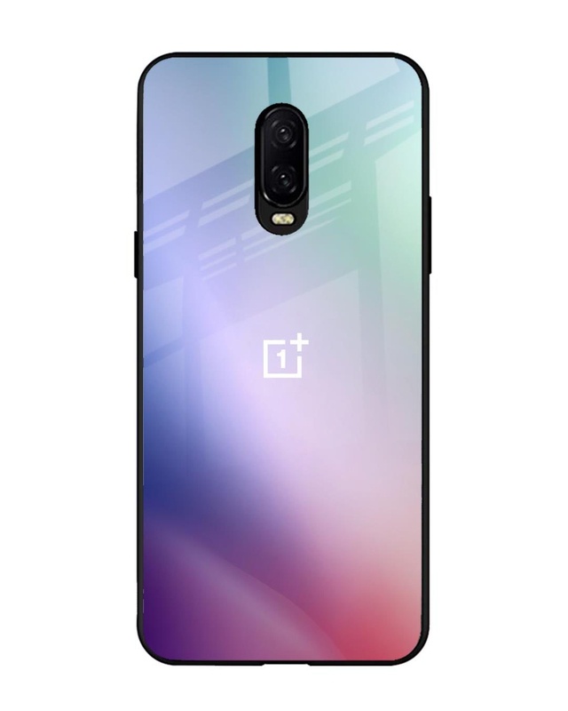 Shop Abstract Holographic Premium Glass Case for OnePlus 6T (Shock Proof, Scratch Resistant)-Front