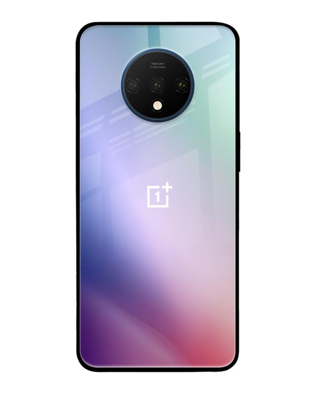 Shop Abstract Holographic Premium Glass Case for OnePlus 7T (Shock Proof, Scratch Resistant)-Front