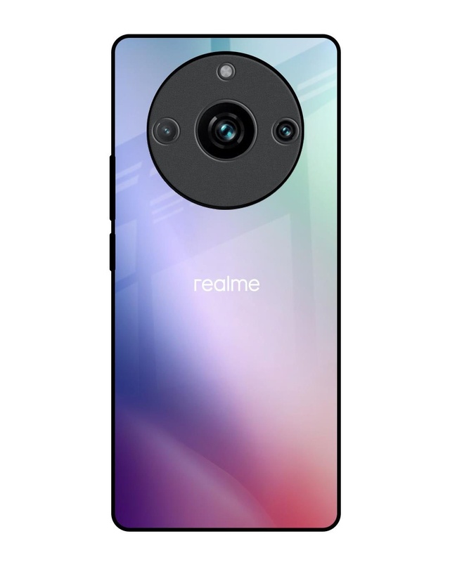 Shop Abstract Holographic Premium Glass Case for Realme 11 Pro Plus 5G (Shock Proof, Scratch Resistant)-Front