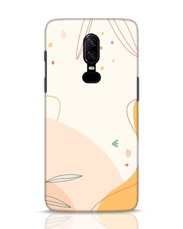 Shop Abstract Lineart Designer Hard Cover for OnePlus 6-Front