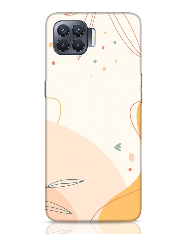 Shop Abstract Lineart Designer Hard Cover for Oppo F17 Pro-Front