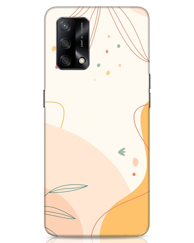 Shop Abstract Lineart Designer Hard Cover for Oppo F19-Front