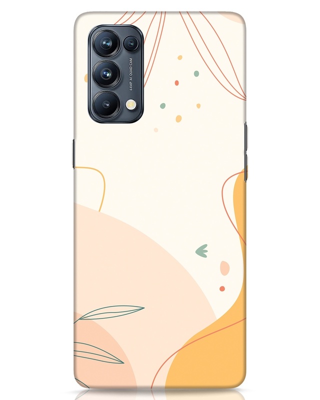 Shop Abstract Lineart Designer Hard Cover for Oppo Reno 5 Pro-Front