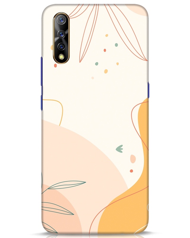 Shop Abstract Lineart Designer Hard Cover for Vivo S1-Front