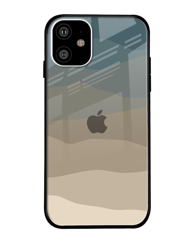 Shop Abstract Mountain Pattern Premium Glass Case for Apple iPhone 11 (Shock Proof, Scratch Resistant)-Front