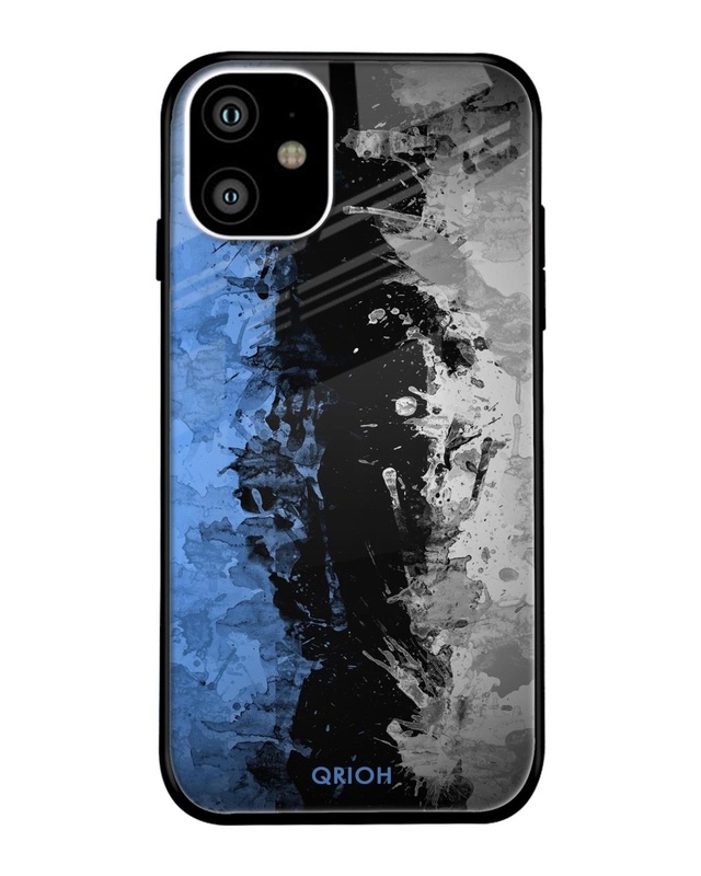Shop Abstract Printed Premium Glass Cover For iPhone 11 (Impact Resistant, Matte Finish)-Front