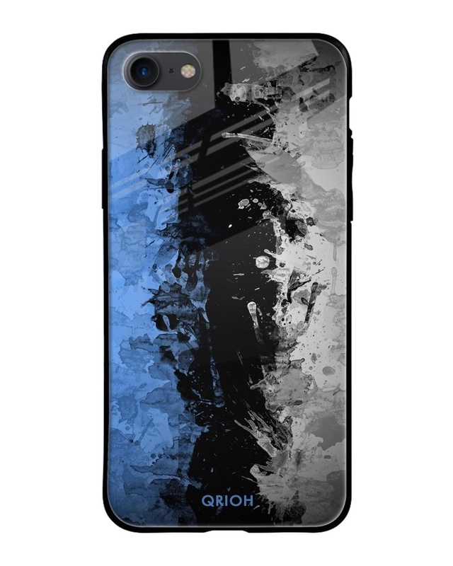 Shop Abstract Printed Premium Glass Cover For iPhone 7 (Impact Resistant, Matte Finish)-Front