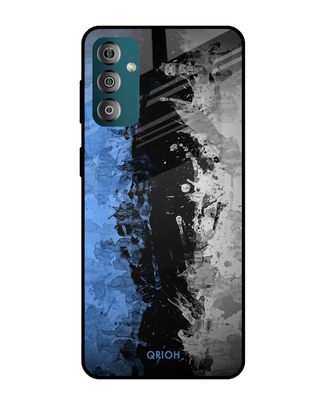 Shop Abstract Printed Premium Glass Cover For  F23 5G(Impact Resistant, Matte Finish)-Front