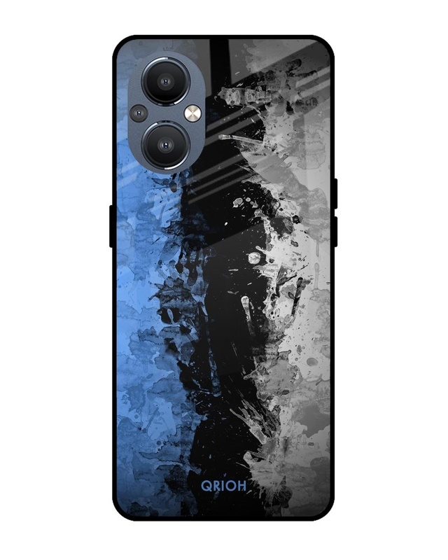 Shop Abstract Printed Premium Glass Cover For OnePlus Nord N20 5G (Impact Resistant, Matte Finish)-Front