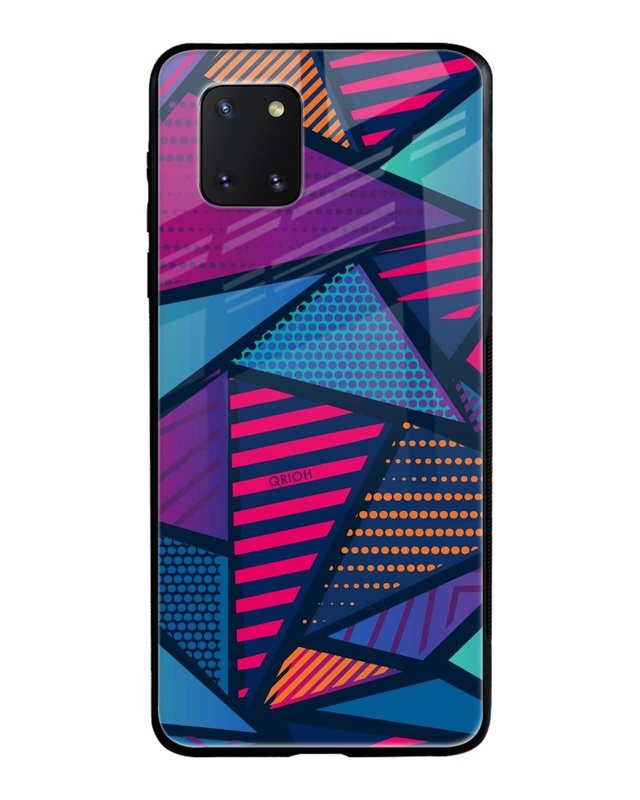 Shop Abstract Printed Premium Glass Cover For Samsung Galaxy Note 10 lite(Impact Resistant,Matte Finish)-Front