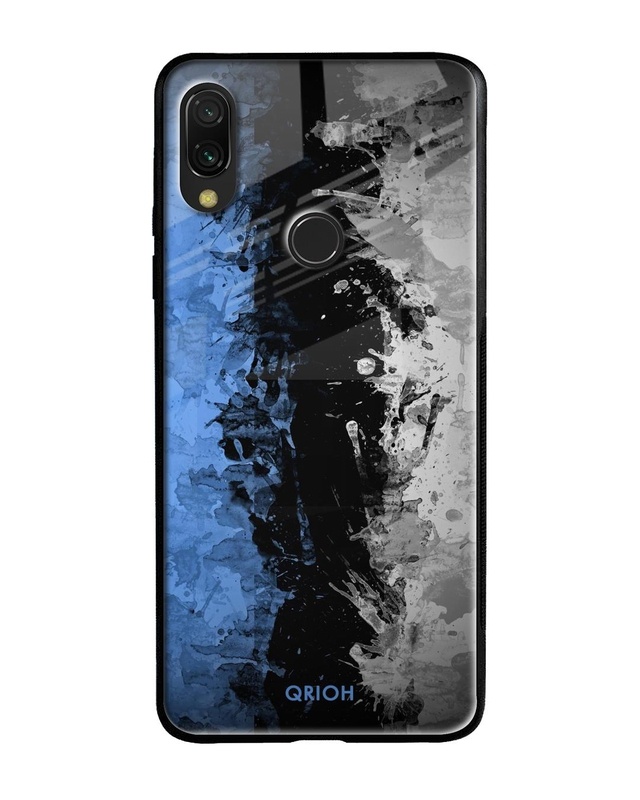 Shop Abstract Printed Premium Glass Cover For Xiaomi Redmi Note 7S (Impact Resistant, Matte Finish)-Front