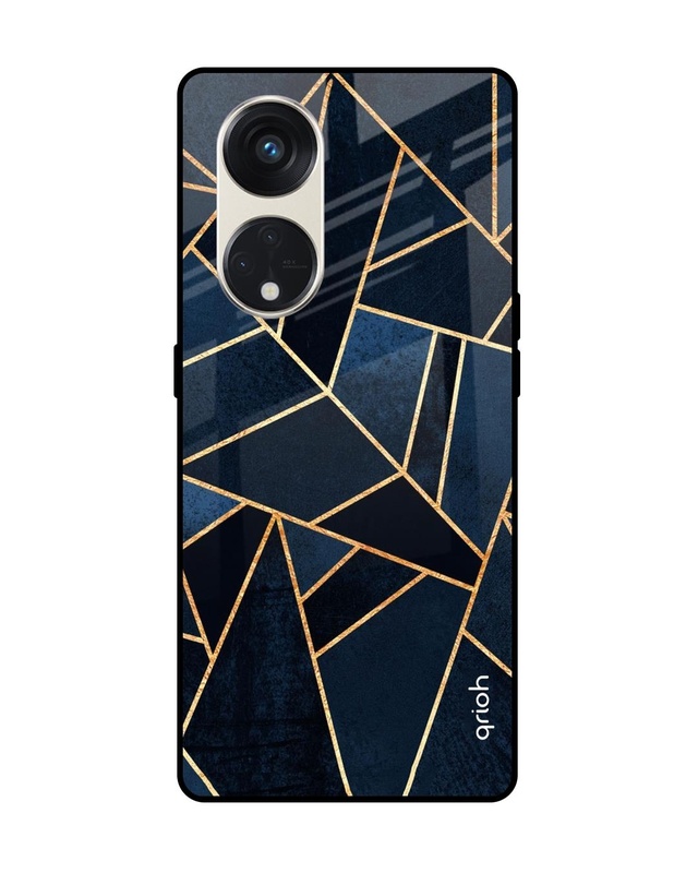 Shop Abstract Tiles Premium Glass case for Oppo Reno8T 5G (Shock Proof, Scratch Resistant)-Front