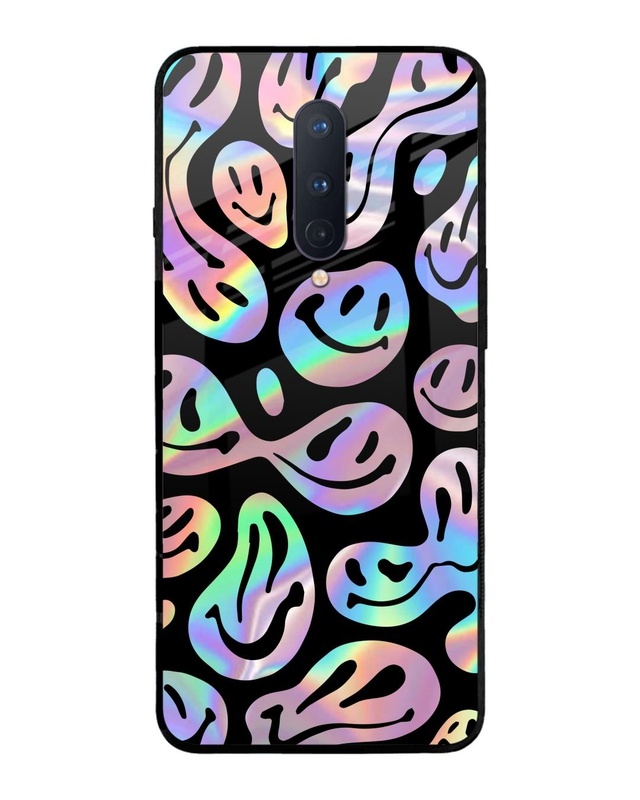 Shop Acid Smile Premium Glass Case for OnePlus 8 (Shock Proof, Scratch Resistant)-Front