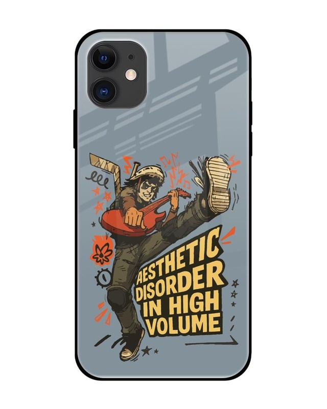 Shop Aesthetic Disorder Premium Glass Cover for Apple iPhone 12-Front