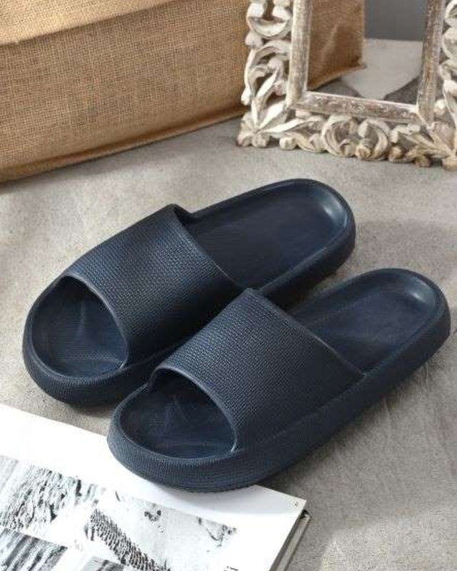 Shop Afrojack Men's Blue Sliders-Front