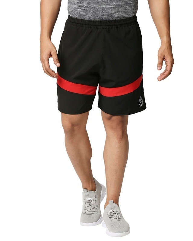 Shop Alstyle Solid Men Black Regular Shorts-Front