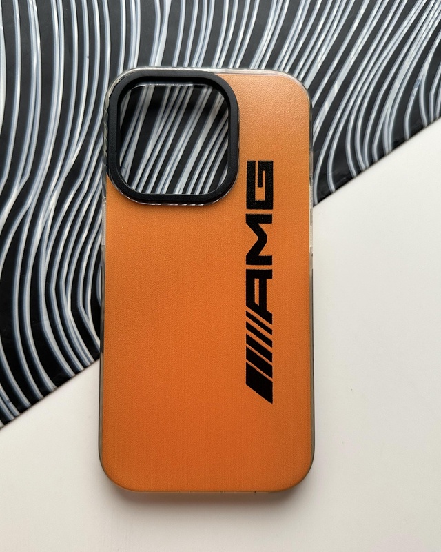 Shop AMG Orange Bumper Case For Apple iPhone 14 Pro Max-Front