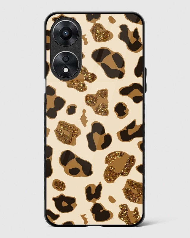 Shop Animal Print Premium Glass Case for Oppo A78 5G-Front