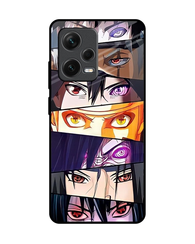 Shop Anime Eyes Premium Glass Case for Redmi Note 12 Pro+ 5G (Shock Proof, Scratch Resistant)-Front