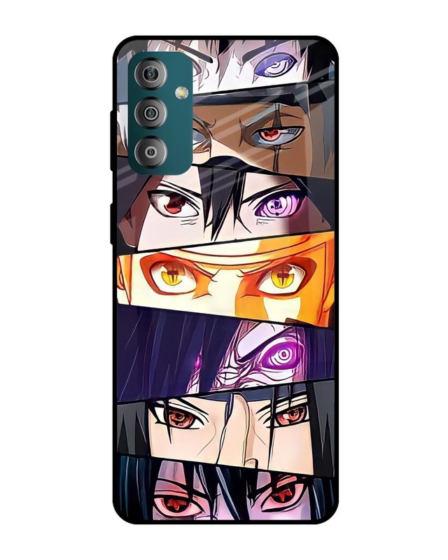 Shop Anime Eyes Premium Glass Case for Samsung Galaxy F23 5G (Shock Proof,Scratch Resistant)-Front