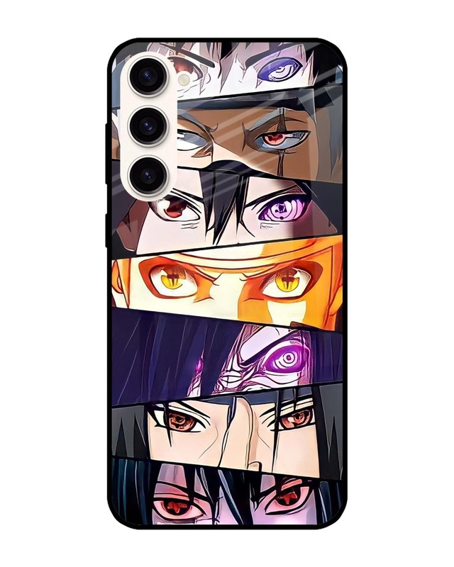 Shop Anime Eyes Premium Glass Case for Samsung Galaxy S23 Plus 5G (Shock Proof, Scratch Resistant)-Front