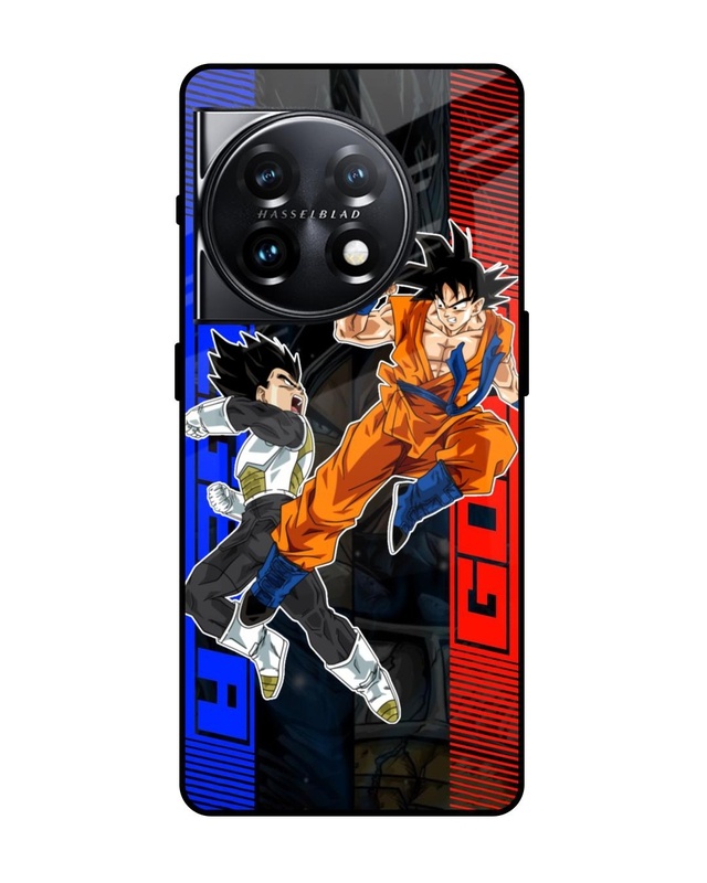 Shop Anime Fight Premium Glass Case for OnePlus 11 5G (Shock Proof, Scratch Resistant)-Front