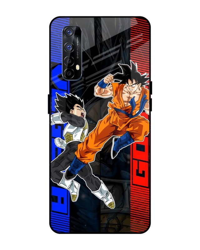 Shop Anime Fight Premium Glass Case for Realme Narzo 20 Pro (Shock Proof, Scratch Resistant)-Front