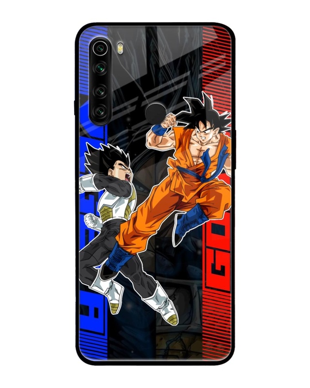 Shop Anime Fight Premium Glass Case for Redmi Note 8 (Shock Proof,Scratch Resistant)-Front