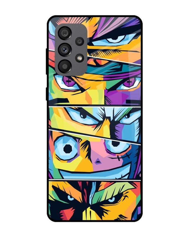 Shop Anime Legends Premium Glass Case for Samsung Galaxy A73 5G (Shock Proof,Scratch Resistant)-Front