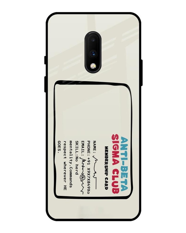 Anti-Beta Sigma Club Premium Glass Cover for OnePlus 7