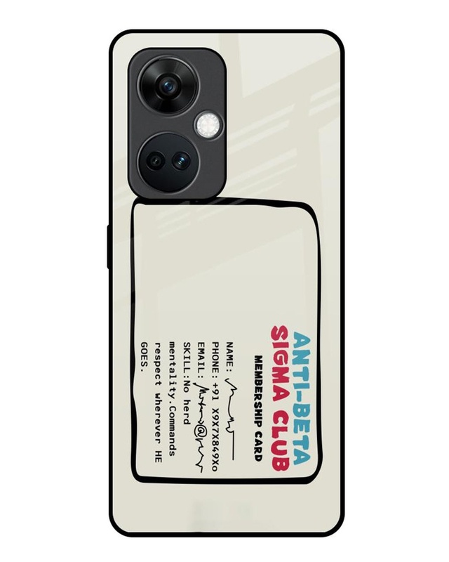 Anti-Beta Sigma Club Premium Glass Cover for OnePlus Nord CE 3 5G