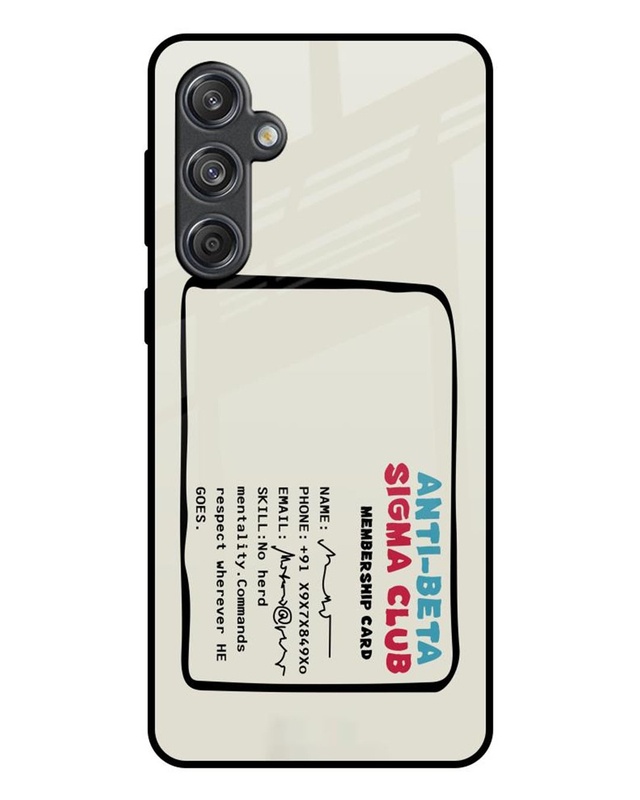 Anti-Beta Sigma Club Premium Glass Cover for Samsung Galaxy M55 5G