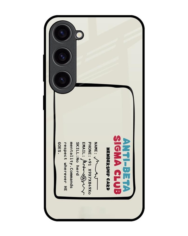 Anti-Beta Sigma Club Premium Glass Cover for Samsung Galaxy S23 5G
