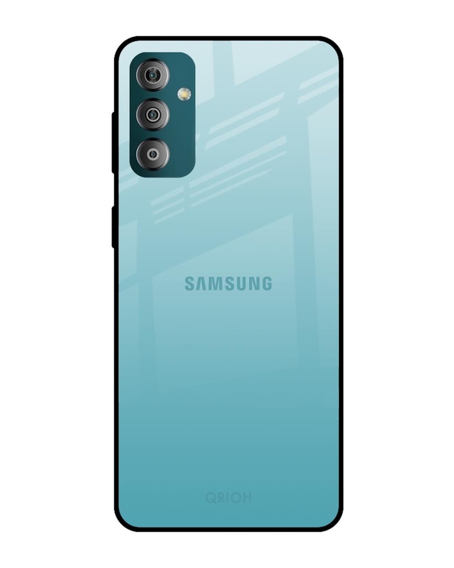 Shop Arctic Blue Printed Premium Glass Cover For Samsung Galaxy F23 5G (Shock Proof , Lightweight)-Front