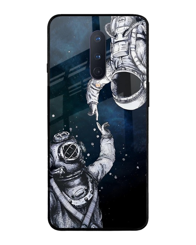 Shop Astro Connect Premium Glass Case for OnePlus 8 (Shock Proof, Scratch Resistant)-Front