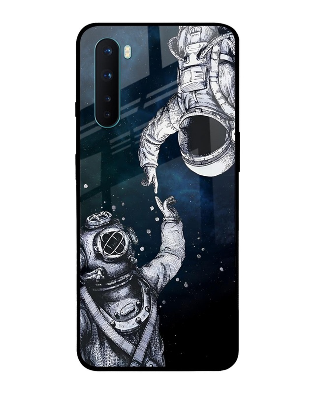 Shop Astro Connect Premium Glass Case for OnePlus Nord (Shock Proof, Scratch Resistant)-Front