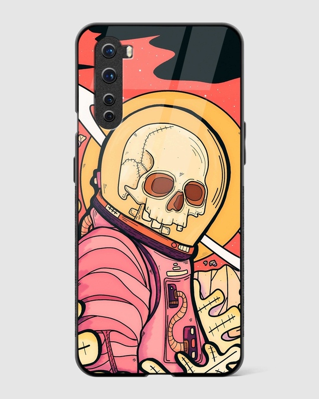 Shop Astro Skull Premium Glass Case for OnePlus Nord-Front