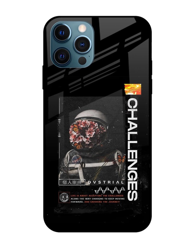 Shop Astronaut Challenge Premium Glass Case for Apple iPhone 12 Pro (Shock Proof, Scratch Resistant)-Front