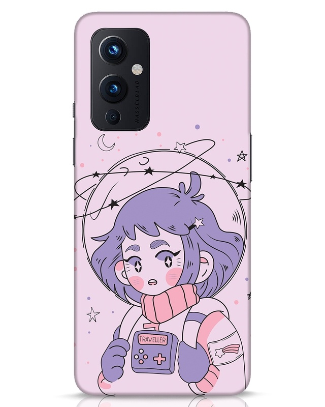 Shop Astronaut Girl Designer Hard Cover for OnePlus 9-Front