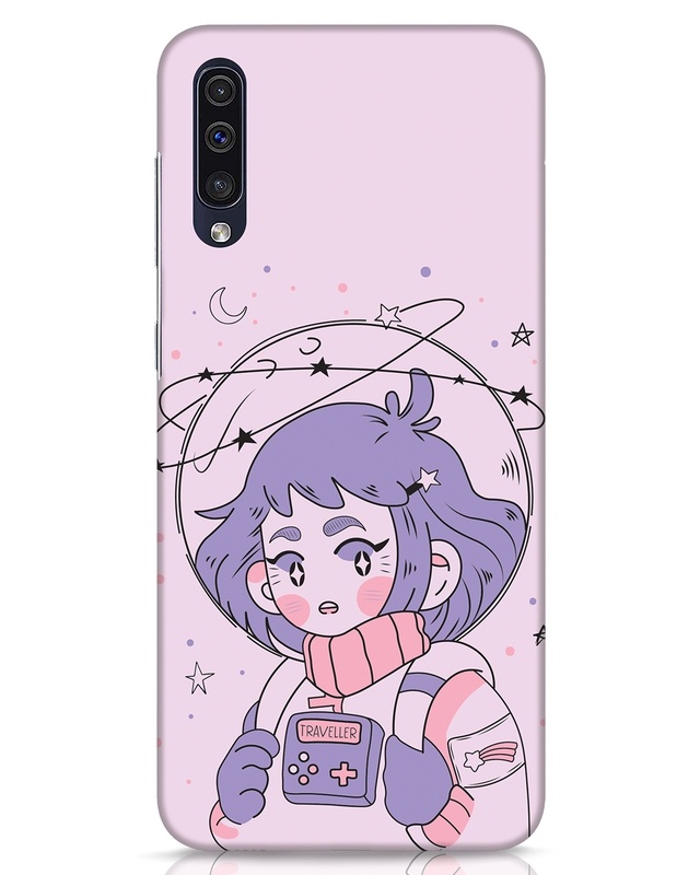 Shop Astronaut Girl Designer Hard Cover for Samsung Galaxy A50-Front