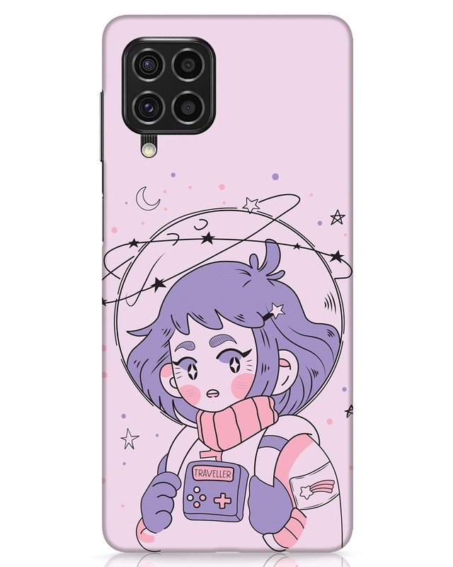 Shop Astronaut Girl Designer Hard Cover for Samsung Galaxy F62-Front