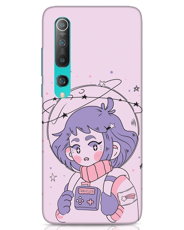 Shop Astronaut Girl Designer Hard Cover for Xiaomi Mi 10-Front