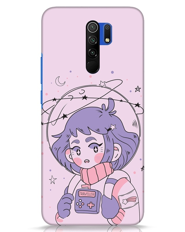 Shop Astronaut Girl Designer Hard Cover for Xiaomi Poco M2 Reloaded-Front