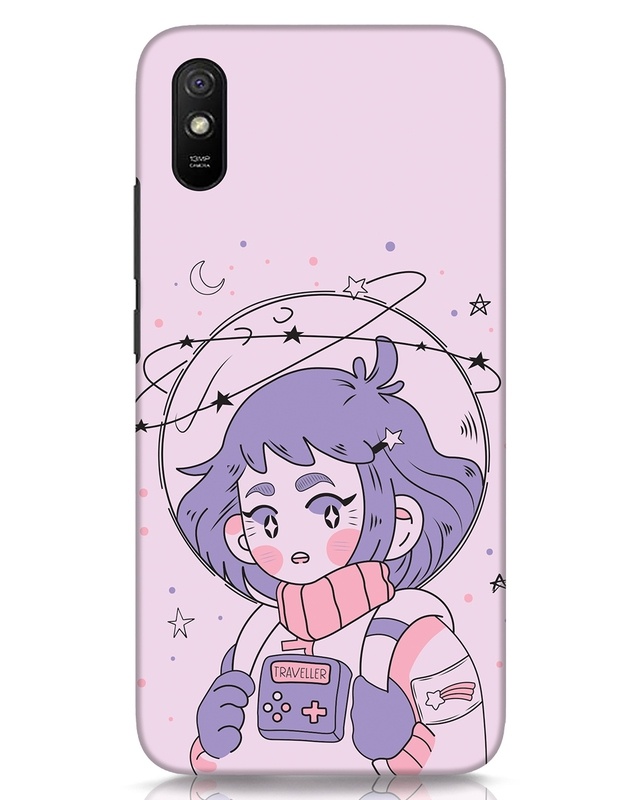 Shop Astronaut Girl Designer Hard Cover for Xiaomi Redmi 9A-Front