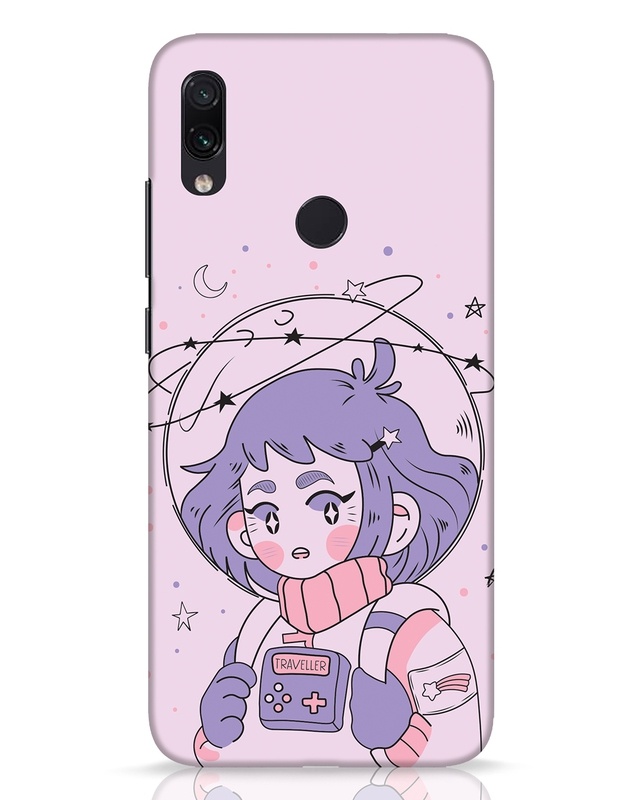 Shop Astronaut Girl Designer Hard Cover for Xiaomi Redmi Note 7 Pro-Front