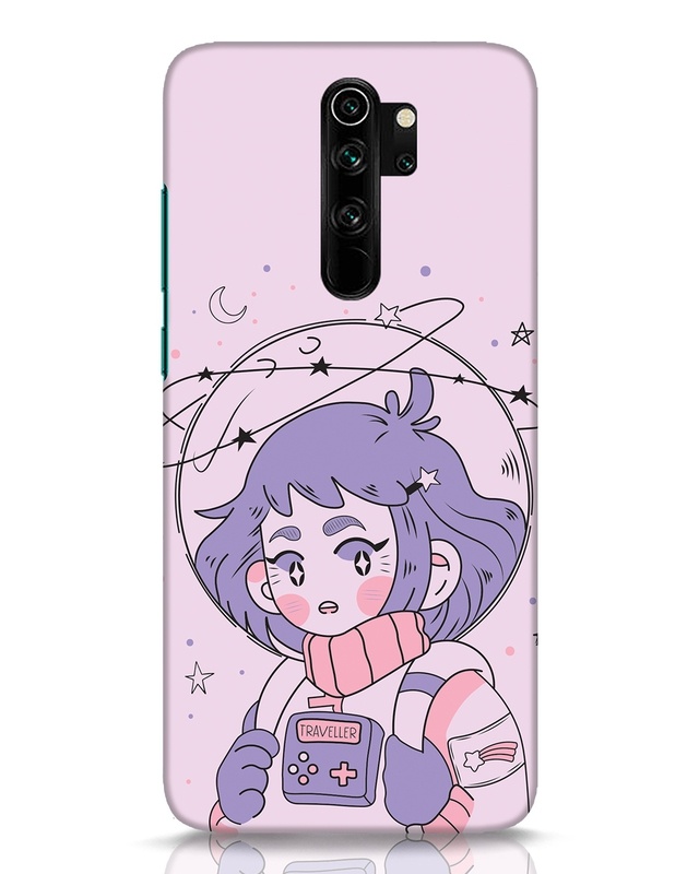 Shop Astronaut Girl Designer Hard Cover for Xiaomi Redmi Note 8 Pro-Front