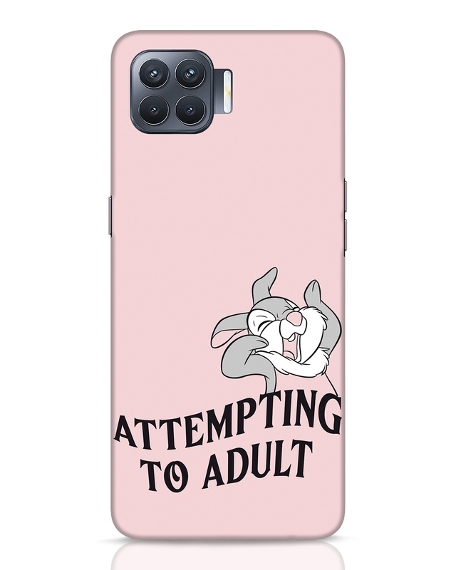 Shop Attempting To Adult Designer Hard Cover for Oppo F17 Pro-Front