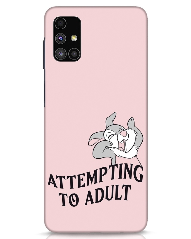 Shop Attempting To Adult Designer Hard Cover for Samsung Galaxy M51-Front