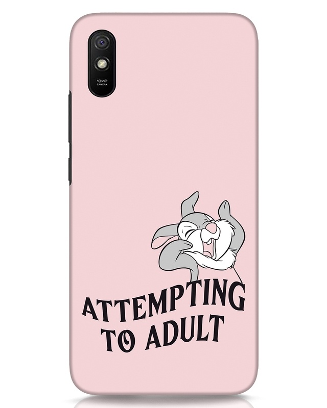 Shop Attempting To Adult Designer Hard Cover for Xiaomi Redmi 9A-Front