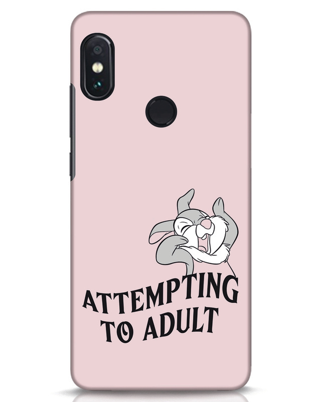 Shop Attempting To Adult Designer Hard Cover for Xiaomi Redmi Note 5 Pro-Front